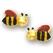 
14k Yellow Bee Childrens Stud Enamel Earr
