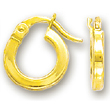 
14k Yellow Plain Hoop Childrens Earrings
