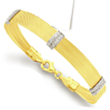 
14k Yellow Stylish Diamond Bracelet - 7.2
