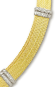 
14k Yellow Stylish Diamond Necklace - 17 
