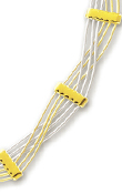 
14k Two-Tone Stylish Crisscross Necklace 
