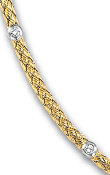 
14k Yellow Couture Diamond Necklace - 17 
