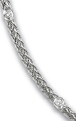 
14k White Couture Diamond Necklace - 17 I
