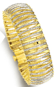 
14k Two-Tone Bold Bracelet - 7.5 Inch
