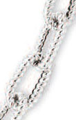 
14k White Fancy Link Bracelet - 7.25 Inch
