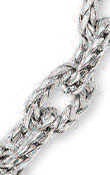 
14k White Fancy Link Bracelet - 7.5 Inch
