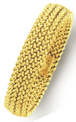 
14k Yellow Mesh Bracelet - 7.25 Inch
