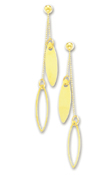 
14k Yellow Alternating Link Earrings
