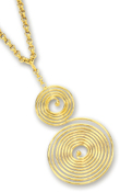 
14k Yellow Spiral Necklace - 17 Inch
