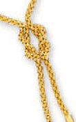 
14k Yellow Lariat Necklace - 17 Inch
