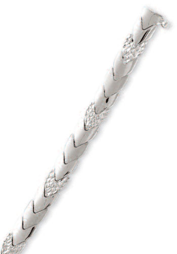 
14k White Sparkle-Cut Fancy Bracelet - 7.5 Inch
