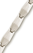 
14k White Plain Stylish Bracelet - 7.25 I

