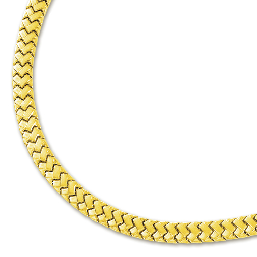 
14k Yellow Fancy Necklace - 17 Inch
