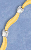 
14k Two-Tone Fancy Link Bracelet - 7 Inch
