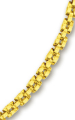 
14k Yellow 4 mm Triple Row Panther Neckla

