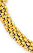 
14k Yellow 6.5 mm Five Row Panther Bracel
