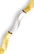 
14k Two-Tone Fancy Alternating Bracelet -
