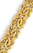 
14k Yellow 7.5 mm Light Byzantine Bracele

