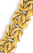 
14k Yellow 10 mm Light Byzantine Bracelet

