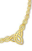
14k Yellow Fancy Celtic Necklace - 17 Inc
