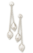 
14k White Fancy Pebbles Earrings
