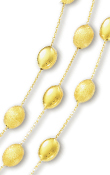 
14k Yellow Fancy Pebbles Necklace - 17 In
