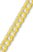 
14k Yellow 4.5 mm Four Ring Charm Bracele
