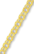 
14k Yellow 3.5 mm Childrens Charm Bracele
