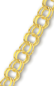
14k Yellow 5 mm Charm Bracelet - 8 Inch
