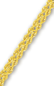 
14k Yellow 4 mm Double Row Solid Rope Bra

