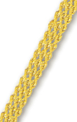 
14k Yellow 4.5 mm Triple Row Solid Rope B
