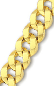 
14k Yellow Mens Link Bracelet - 8.5 Inch
