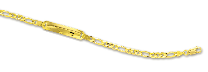 
14k Yellow ID Bracelet - 7 Inch
