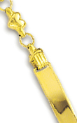 
14k Yellow Ladys ID Bracelet - 7 Inch
