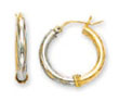 
14k Two-Tone Hoop Earrings
