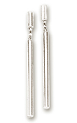 
14k White Elegant Bar Drop Earrings
