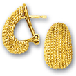 
14k Yellow Half Hoop Earrings
