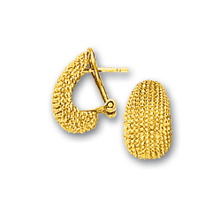 
14k Yellow Half Hoop Earrings

