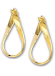 
14k Yellow Bold Elegant Twisted Earrings
