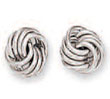 
14k White Medium Loveknot Earrings
