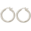 
14k White 3 mm Hoop Earrings
