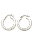 
14k White 3 mm Hoop Earrings

