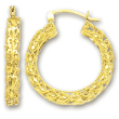 
14k Yellow Filgree Hoop Earrings
