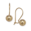 
14k Yellow 7 mm French Wire Ball Earrings
