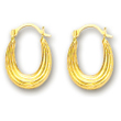 
14k Yellow Petite Oval Hoop Earrings
