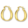 
14k Yellow Modern Hoop Earrings
