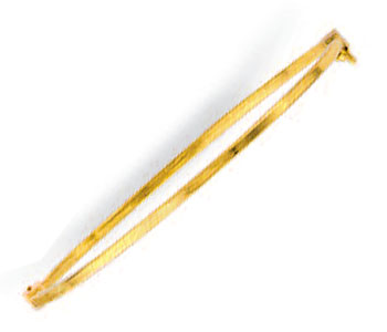 
14k Yellow Simple Stackable Bangle - 7 Inch
