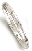 
14k White 6 mm Diamond-Cut Flower Motif B
