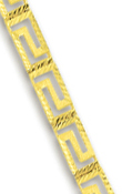 
10k Yellow Greek Key Bracelet - 7.25 Inch
