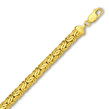 
10k Yellow Byzantine Bracelet - 8 Inch
